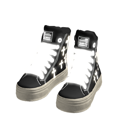 ✨ Emission Chunky Black Shoes