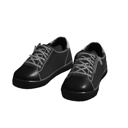 Low Top Sneakers (Black)