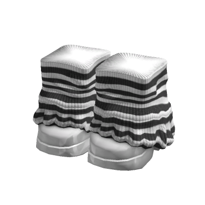 white striped doll platform y2k shoes  leg warmers thumbnail