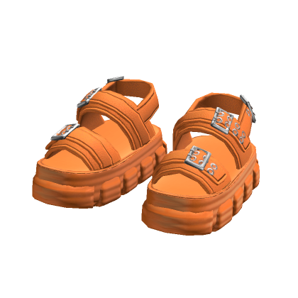 Orange Platform Sandals thumbnail
