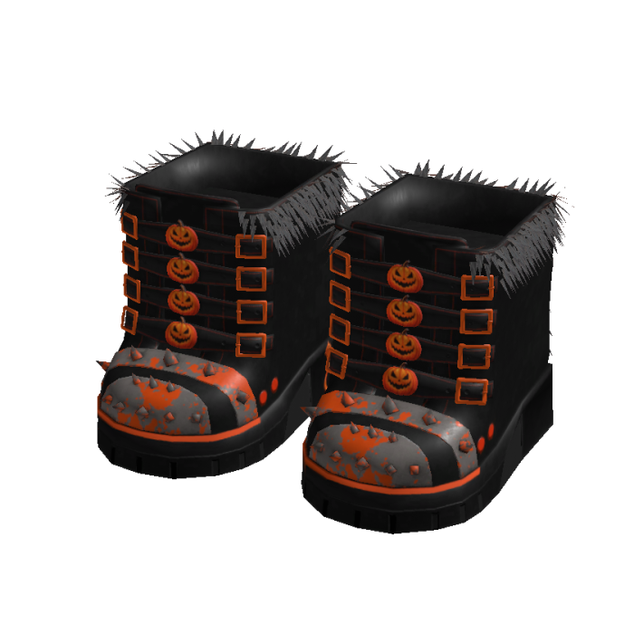 Goth Pumpkin Boots