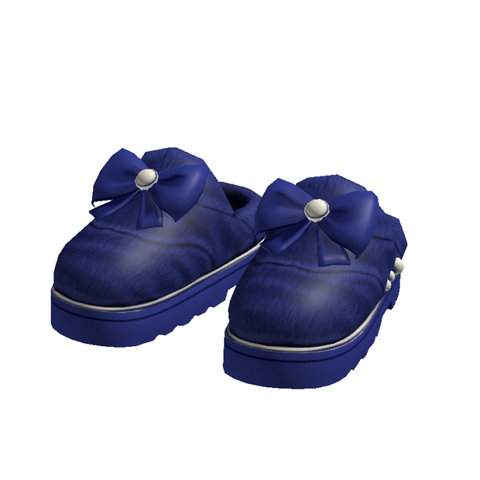 Cute Fur slippers [blue]