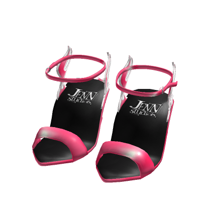 Couture Flame Heels Pink/White - It Girl