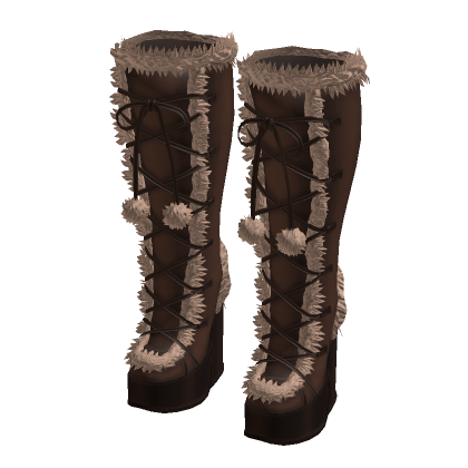 Fluffy Winter Platforms Brown (It Girl) thumbnail