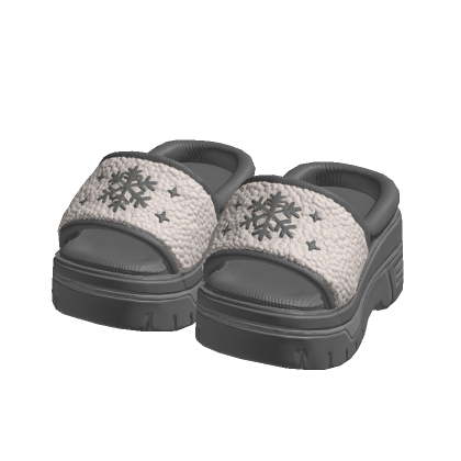 Gray Fur Snowflake Slides 1.0