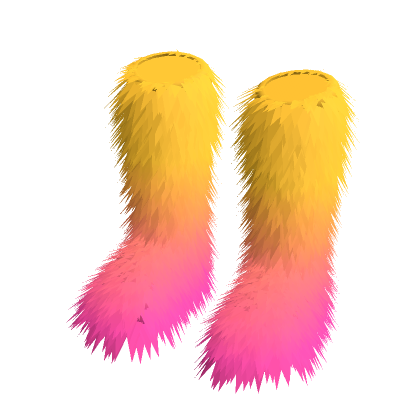 Red Gradient Fuzzy Shoes