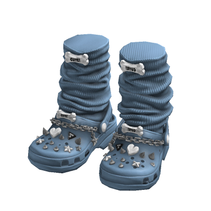 Emo Pastel Crocs w/ Socks