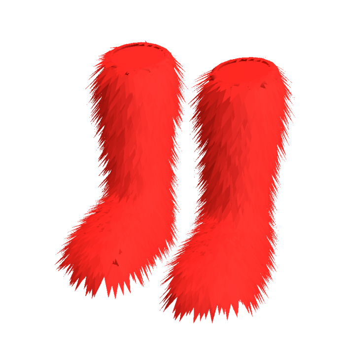Red Fuzzy Shoes
