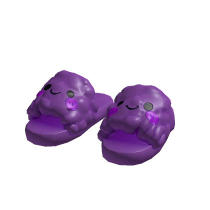 Cute Cloud Slippers Purple[MAX] thumbnail