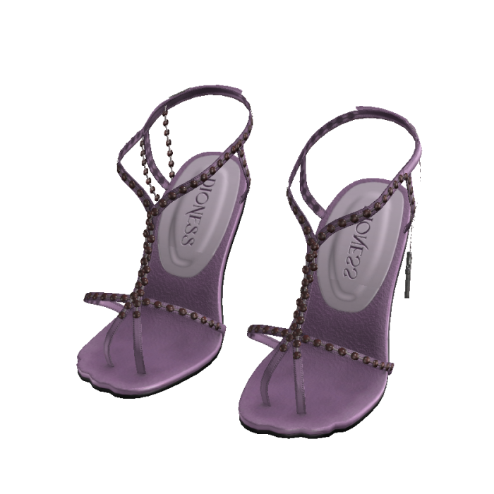 Purple Rosary Heels