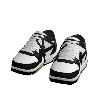 Black and White Designer Sneakers