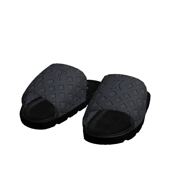 Comfy Black Slides - No Socks