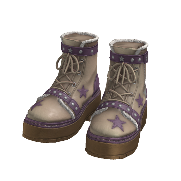 Purple Star Charm Boots ⭐