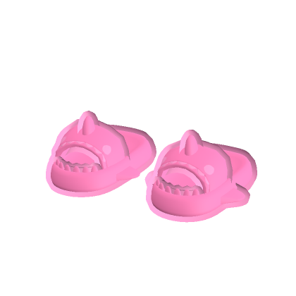 preppy pink cartoony shark slides thumbnail