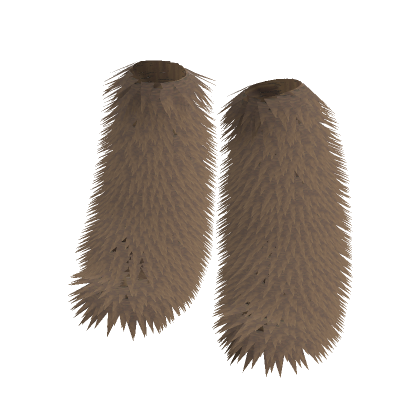 brown chunky fur boots thumbnail