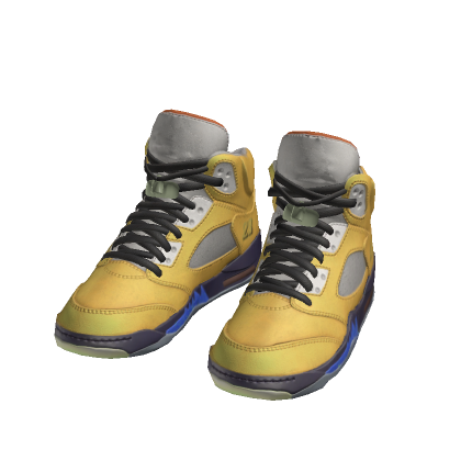 Yellow Popular Basketball Sneakers