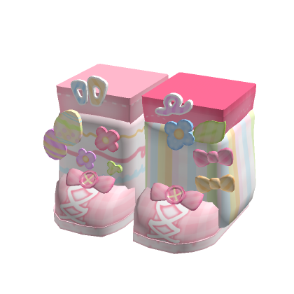 Kawaii Pastel Easter Egg Spring Shoes