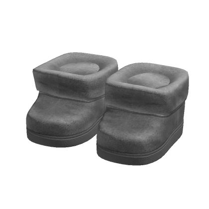 Gray Y2K Chunky Platform Boots 1.0