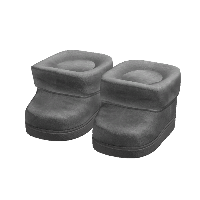 Gray Y2K Chunky Platform Boots 1.0