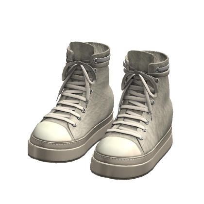 Beige High Canvas Sneaker thumbnail