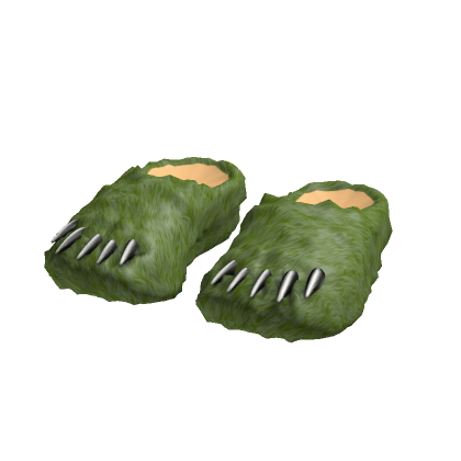 Green Bear Cute Claw Slippers thumbnail