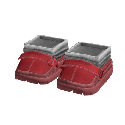 3.0 clogs w/ socks [red]