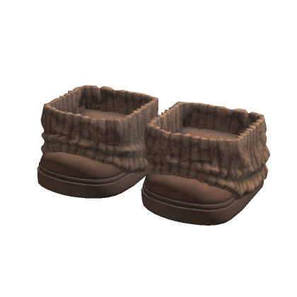 1.0 Boots Leg Warmers Brown Fur Slippers thumbnail