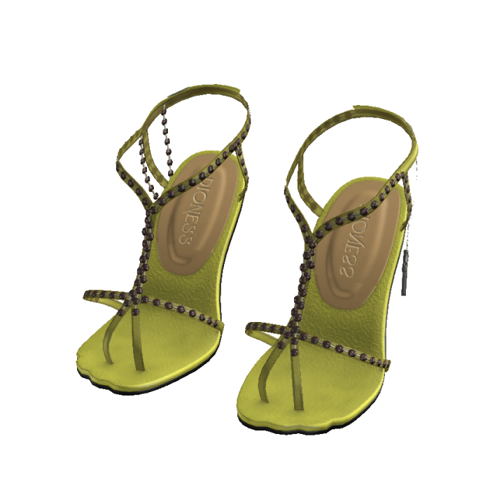 Lime Rosary Heels