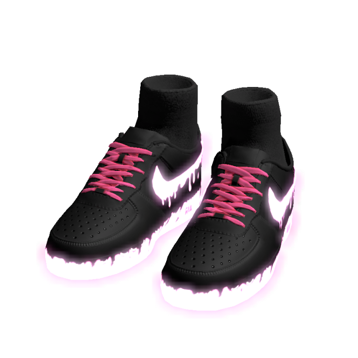 FS - Glow Emissive BlackPink Shoes