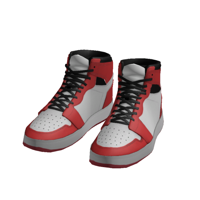 Red Basketball High-Tops