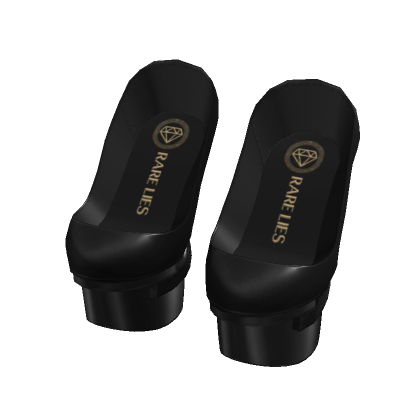 SS10 Triple Platform Heels | All Black thumbnail