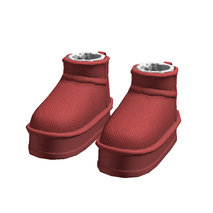 Dark Red Winter Boots