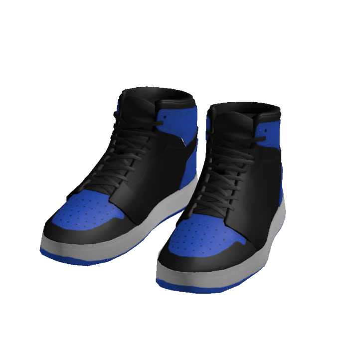 Dark Blue Basketball High-Tops