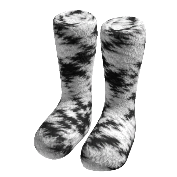 White Fur Boots