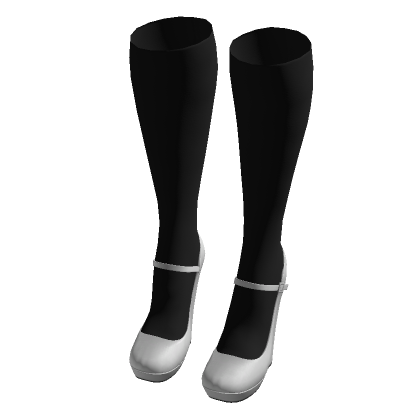 ☆ white wedge heels with black socks (syaa ver.)