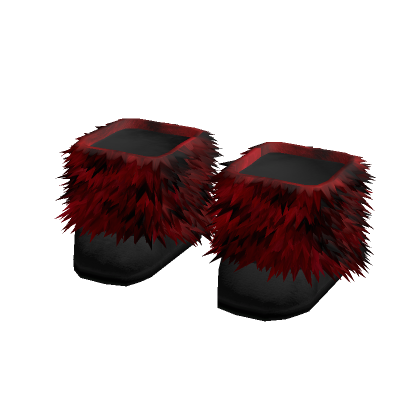 Y2K Fur Boots Red