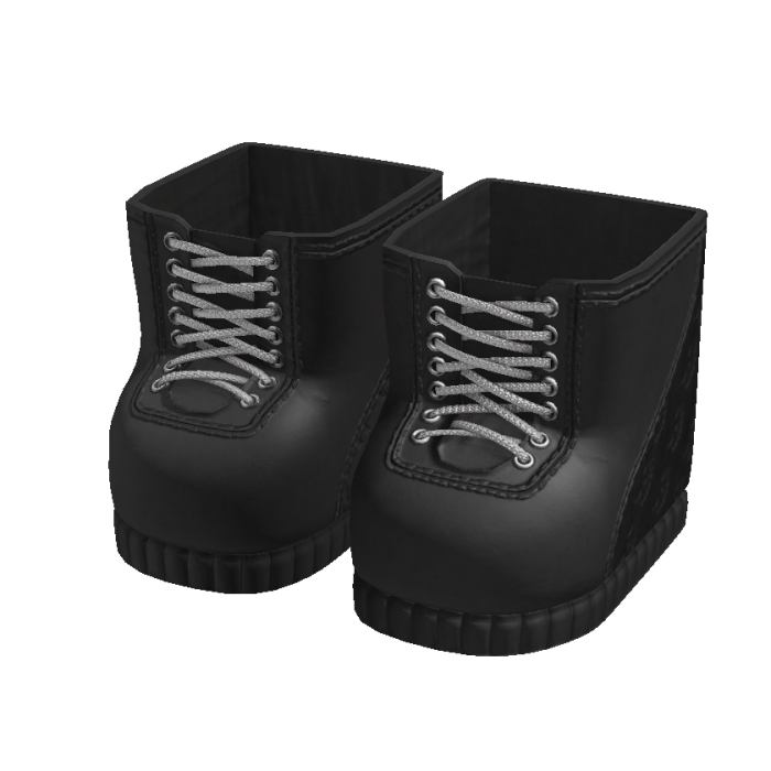 Halloween Pumpkin Face Black Leather Boots [3.0]