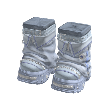 Y2K Stylish Arctic Boots Light Blue