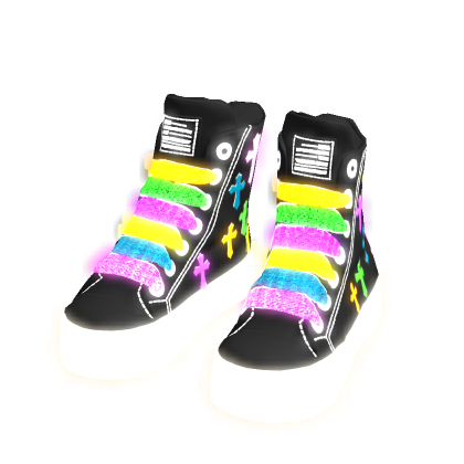 ✨ Emissive Glowing Chunky Rainbow Shoes