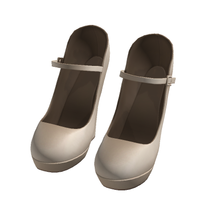☆ beige wedge heels (It-girl ver.)