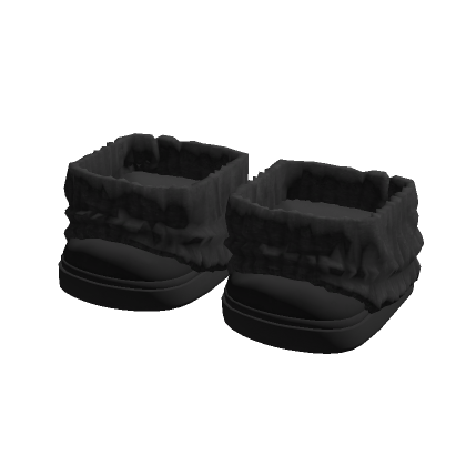 1.0 Boots Leg Warmers Black Fur Slippers thumbnail