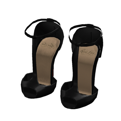 Exclusive 130mm Exotic Sandal Heels | Black thumbnail