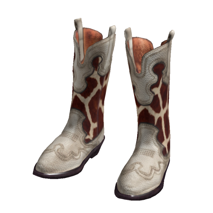 White Cow Leather Vintage Western Cowgirl Boots