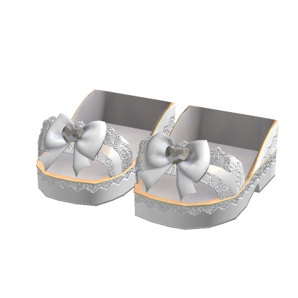 ✨ Preppy Kawaii Bow White Platform 3.0 Shoes thumbnail