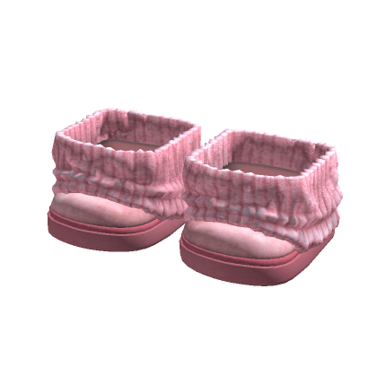 1.0 Boots Leg Warmers Pink Fur Slippers thumbnail