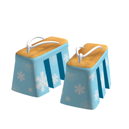 Oiran Tall Geta Snow Pattern