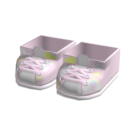 cute clover unicorn sneakers polka dot