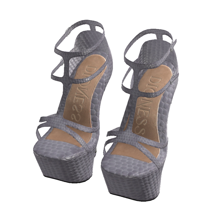 Purple Armor Wedge Heels