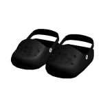 Black Crocodilez Clogs