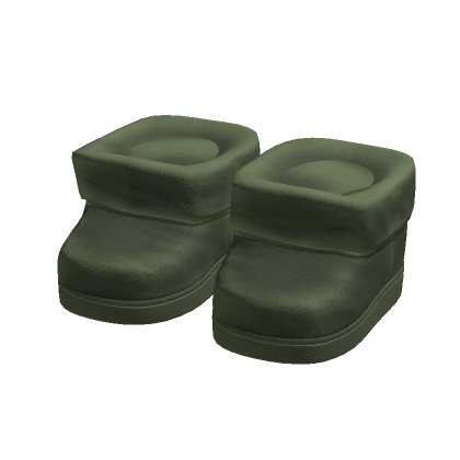 Green Y2K Chunky Platform Boots 1.0